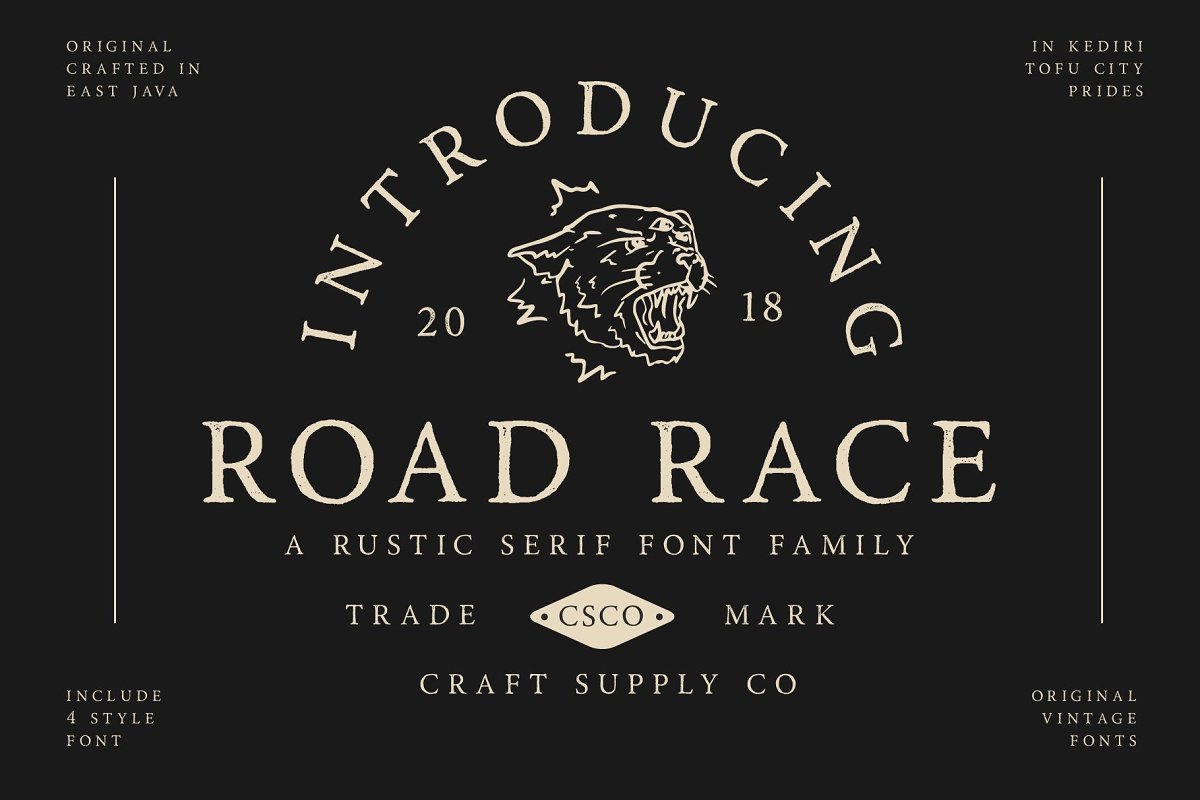 Road Race Extra Font Family插图