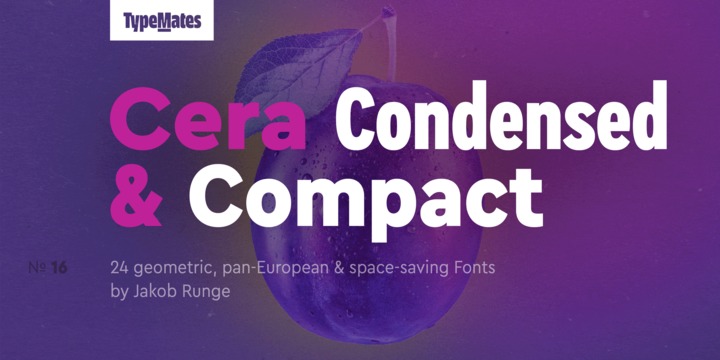 Cera Condensed & Compact Pro Font Family插图