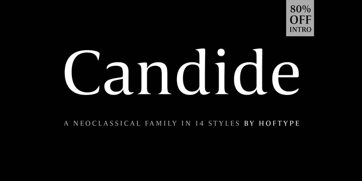 Candide Font Family插图