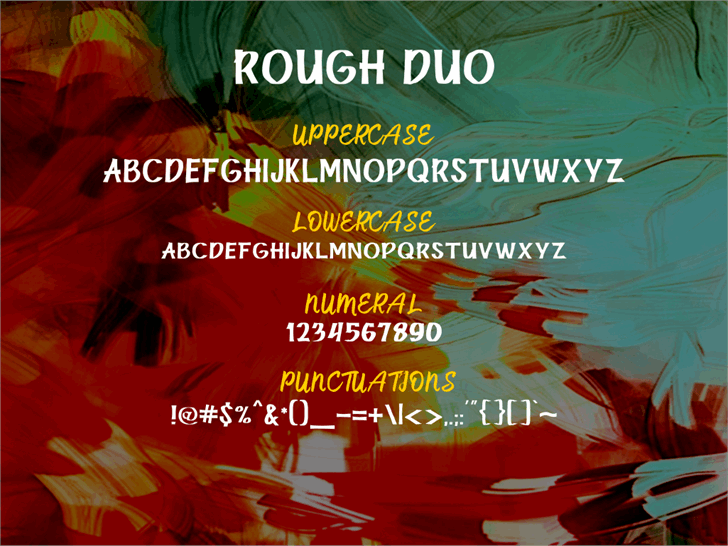 RoughDuo font插图