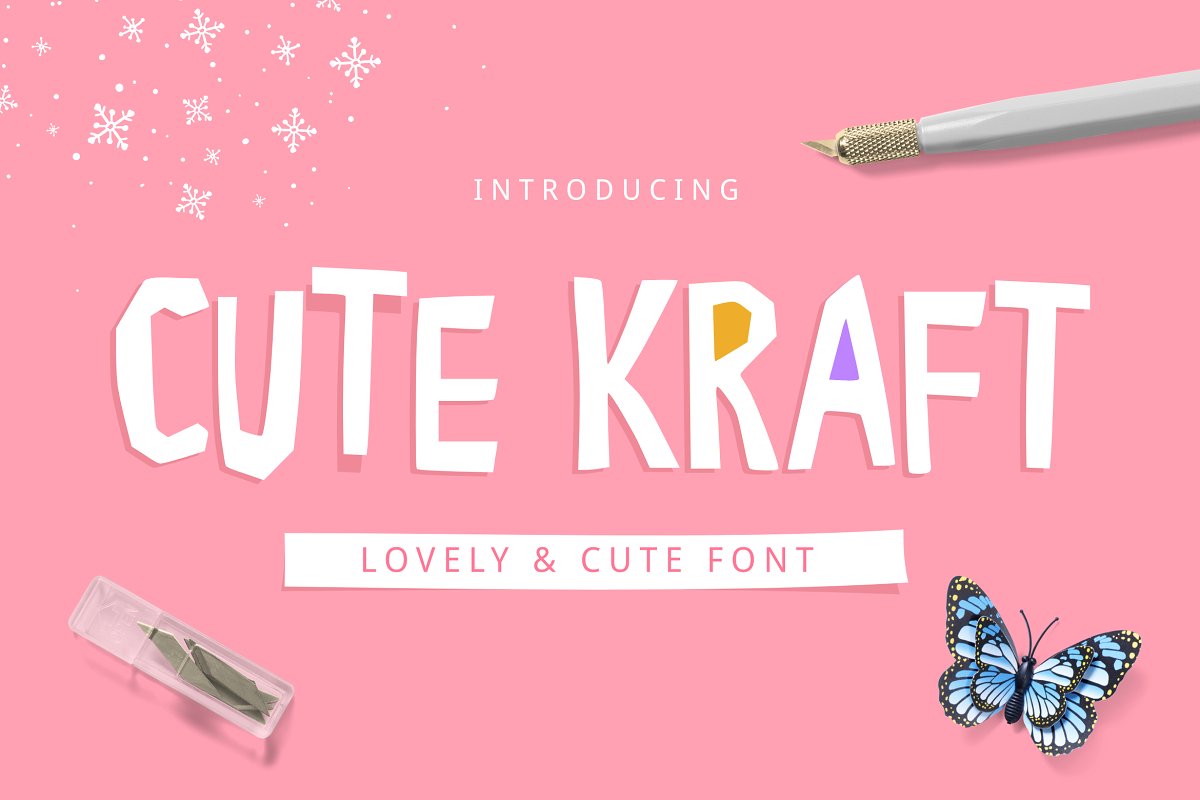Cute Kraft Fonts插图
