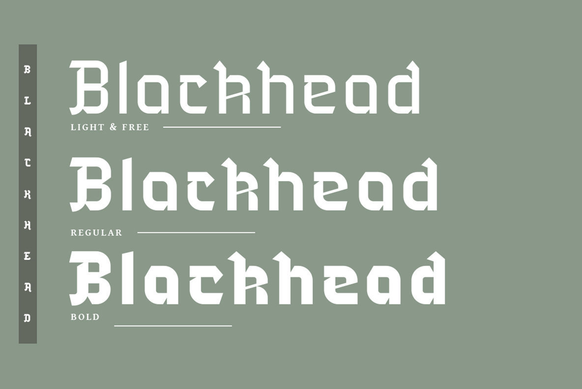 Blackhead Font Family插图1