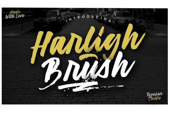 Harligh Brush Font插图