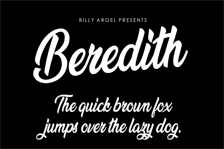 Beredith Personal Use font插图