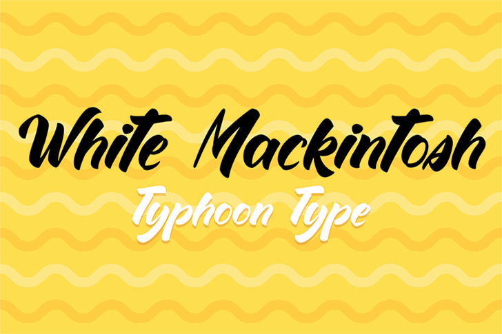 White Mackintosh font插图