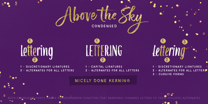 Above the Sky Font Family插图4