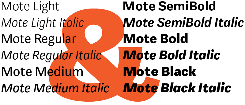 Mote Font Family插图