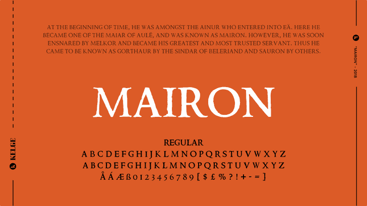 Mairon font插图