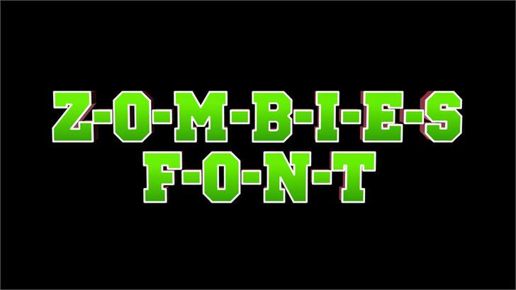 ZOMBIES font插图