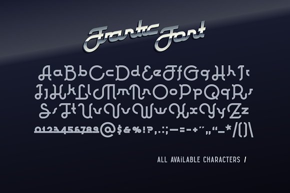 Frantic font & style插图4