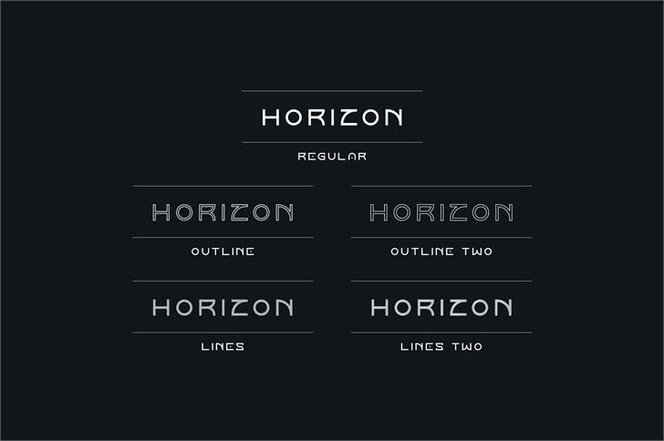 Horizon Outlinetwo font插图1
