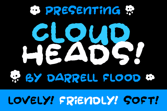 Cloudheads font插图