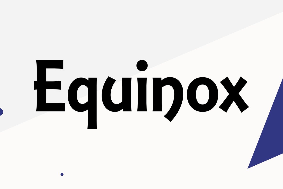 Equinox Font插图