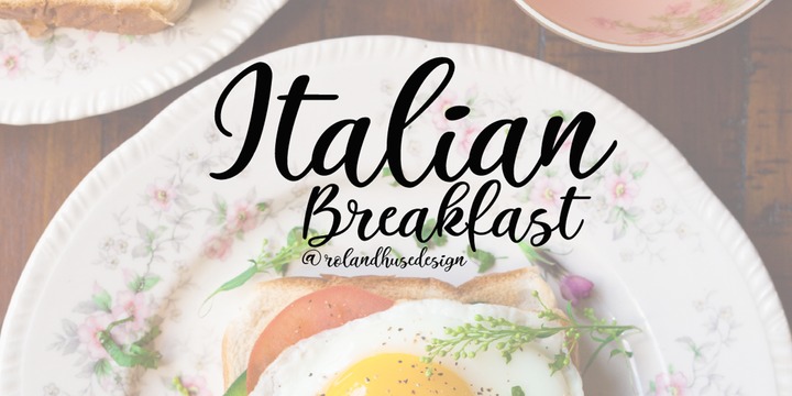 Italian Breakfast Font插图1