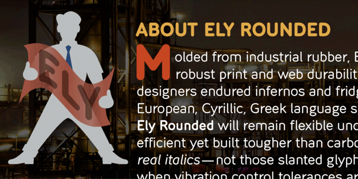Ely Rounded Font Family插图2