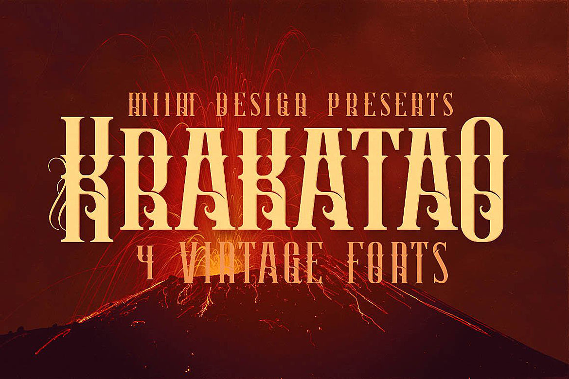 Fontbundles – Krakatao – Vintage Font插图2