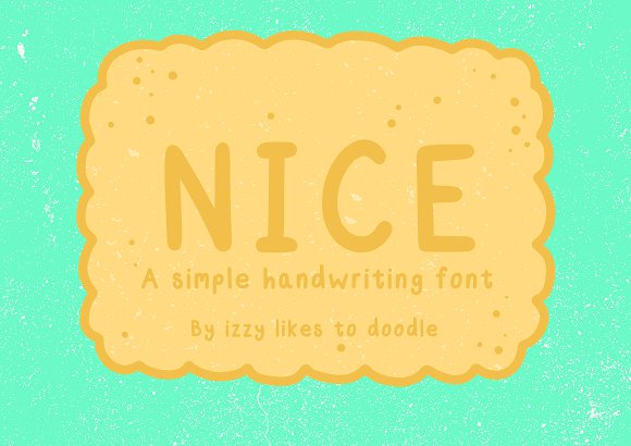Nice – A Simple Handwriting Font插图