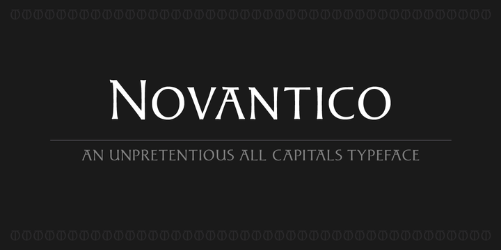 Novantico Font插图