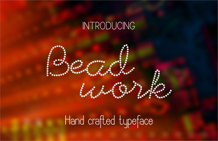 Beadwork font插图