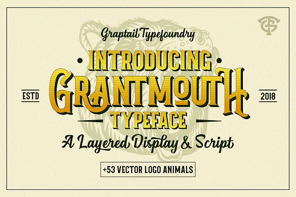 Grantmouth Font Duo + Extras Family插图