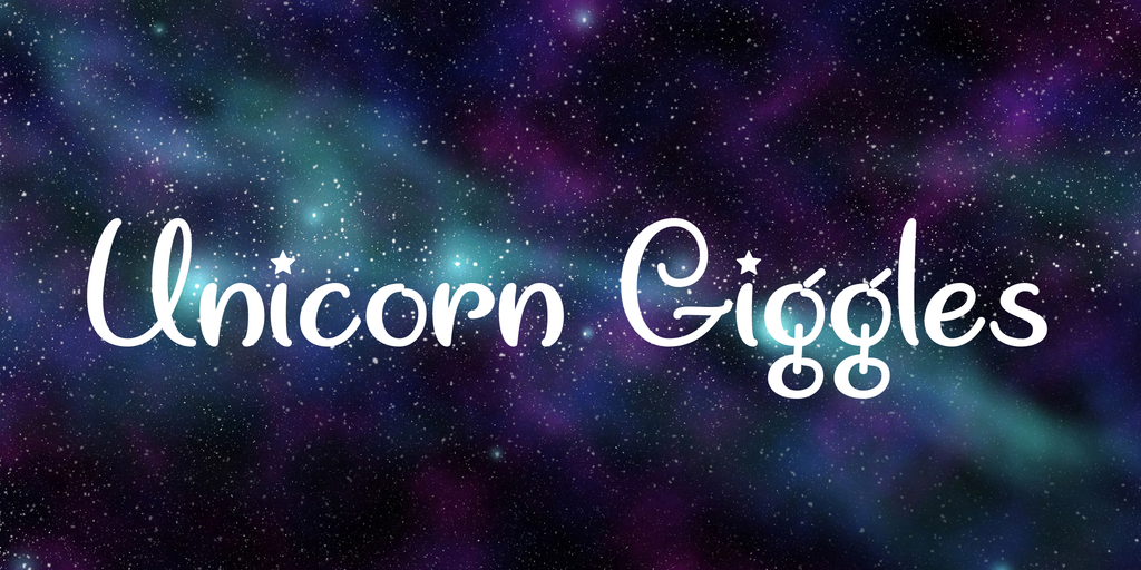 Unicorn Giggles Font插图