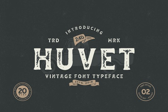 Huvet Font插图