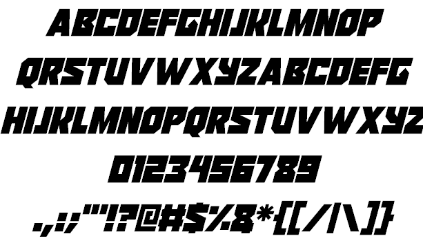 Reavers font插图2