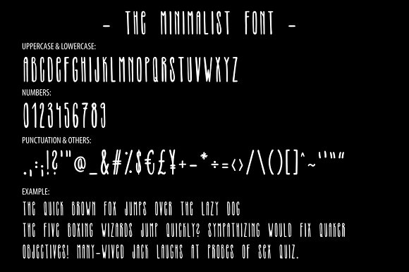 THE MINIMALIST – skinny tall font插图3