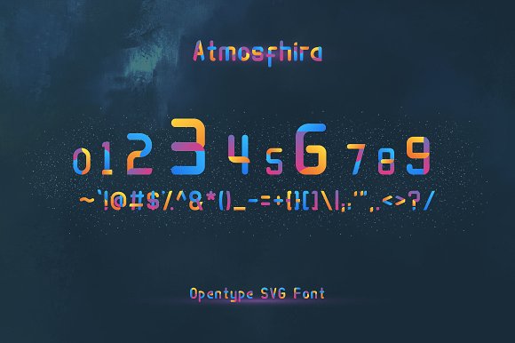 Atmosfhira | Opentype SVG Colorfont插图3