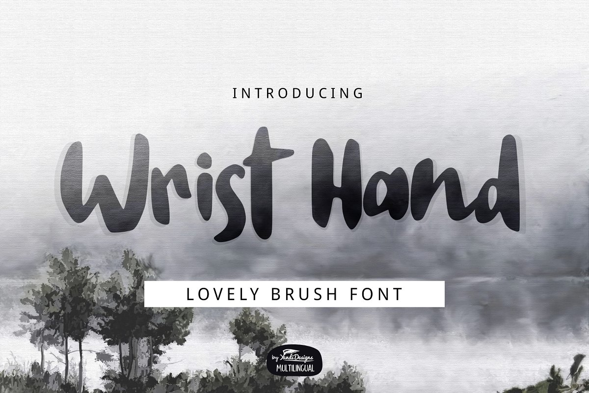 Wrist Hand Brush Font插图