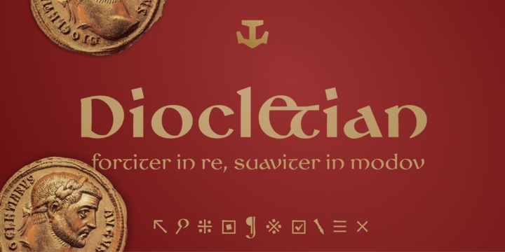Diocletian Typeface Font插图
