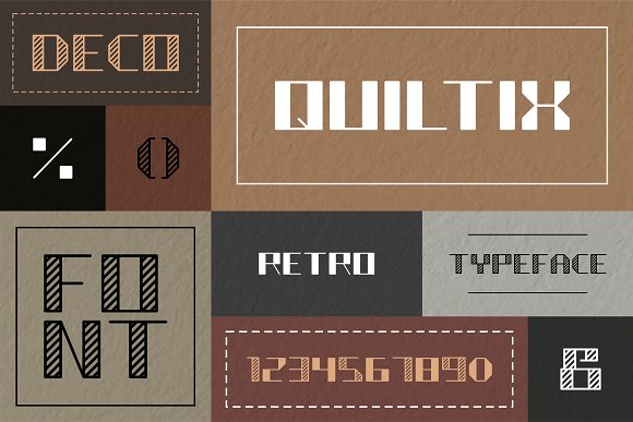 Quiltix Typeface Font插图4