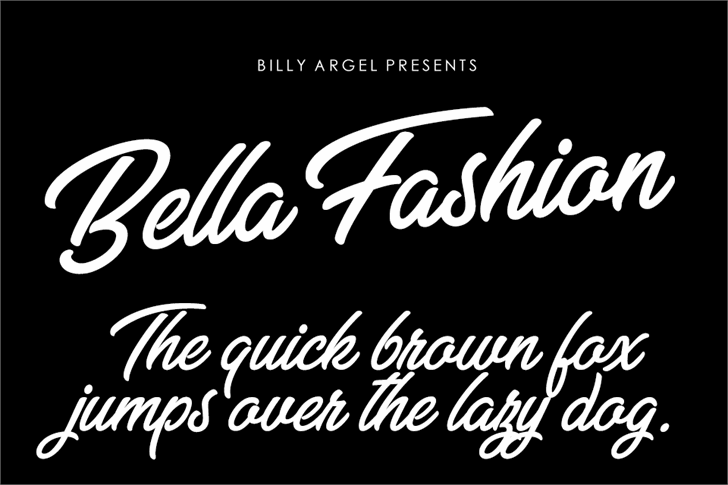 Bella Fashion Personal Use font插图