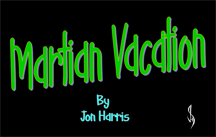 Martian Vacation font插图