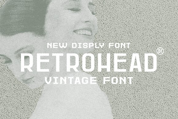 Retrohead Typeface Font插图
