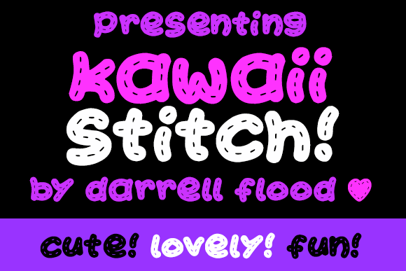 Kawaii Stitch font插图1