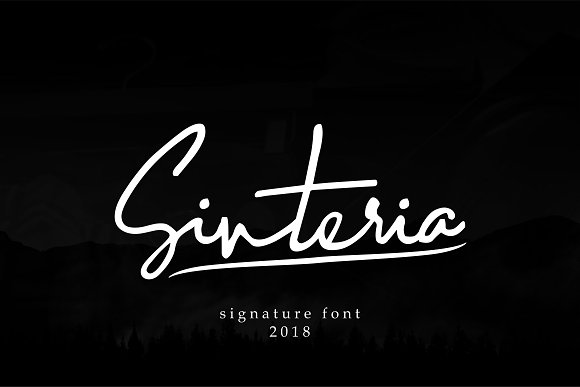 Sinteria Signature Font插图