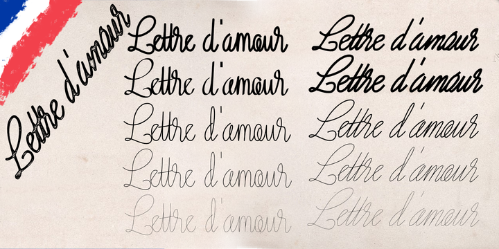 Lettre D’amour Font Family插图2