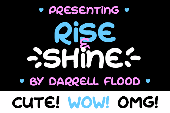 Rise & Shine font插图