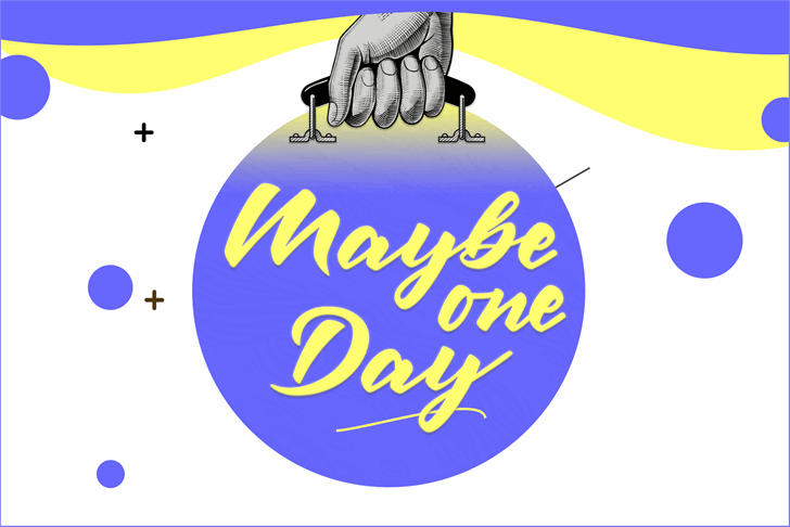 Maybe one Day DEMO font插图