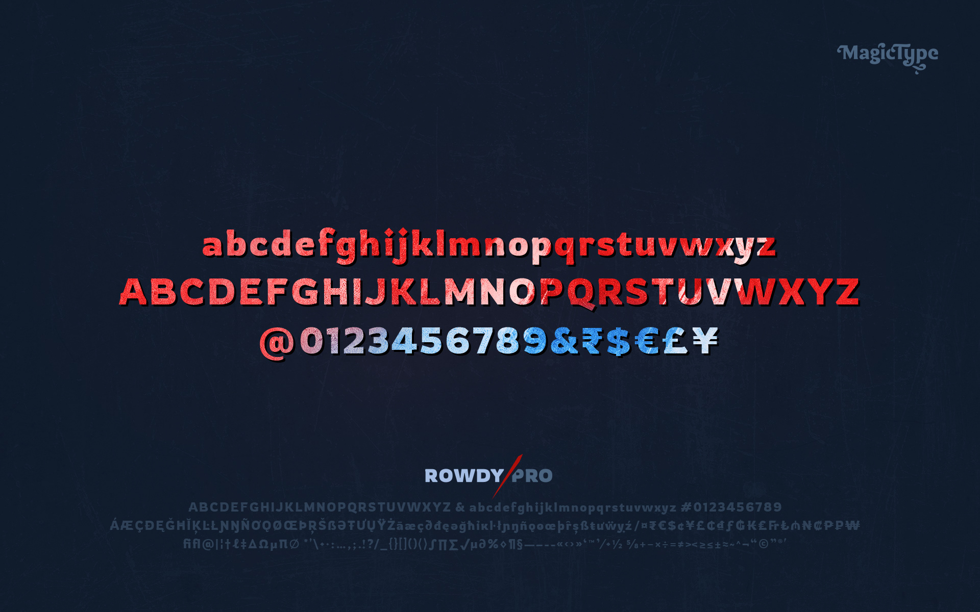 Rowdy Pro Font Family插图1