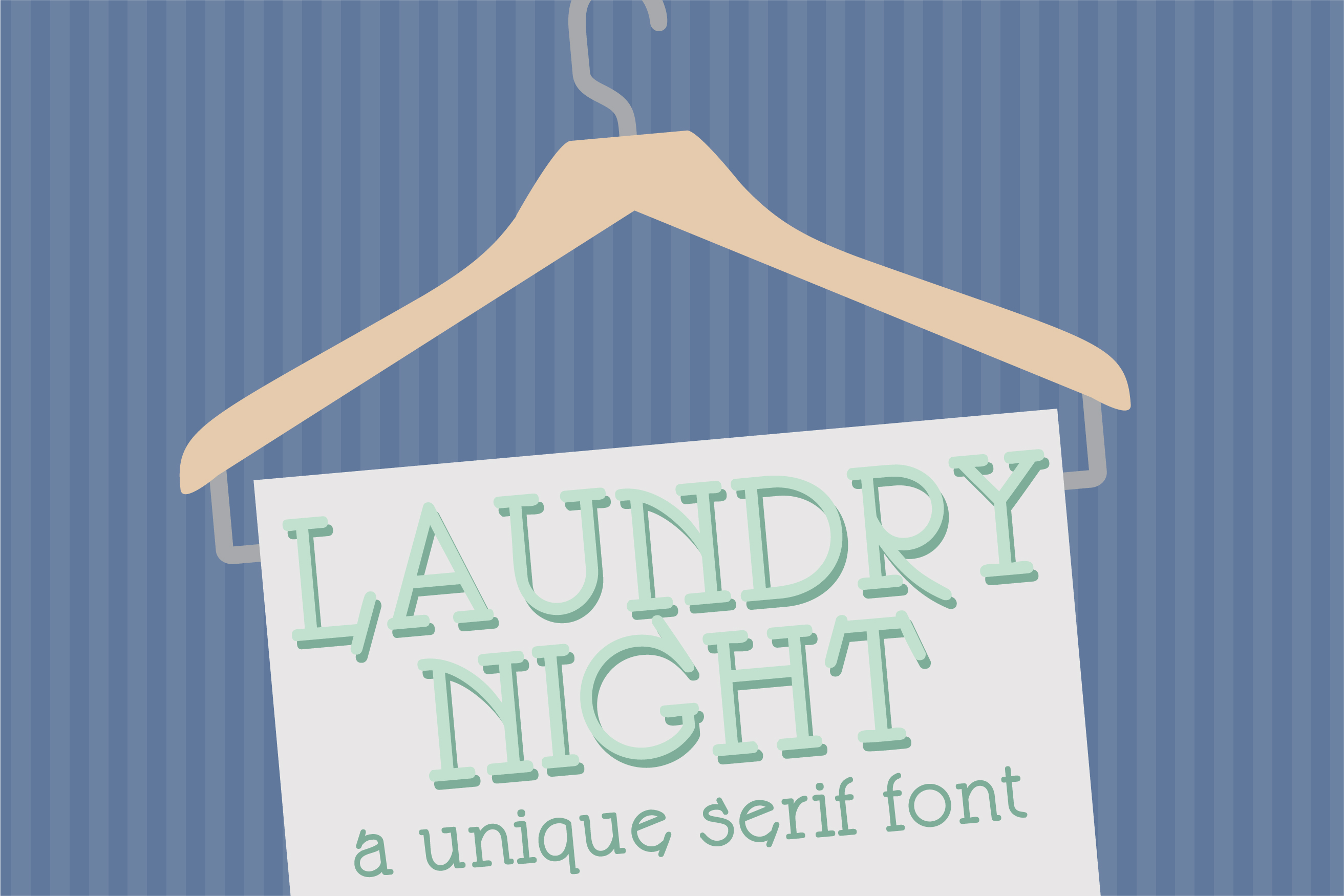 LD Laundry Night Regular Font插图1