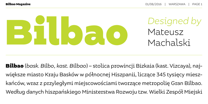 Bilbao Font插图