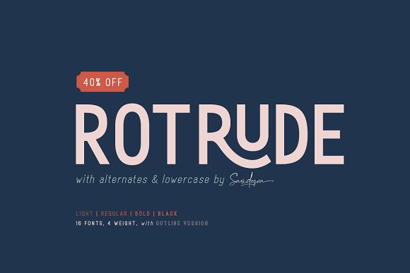Rotrude Sans (16 FONTS)插图