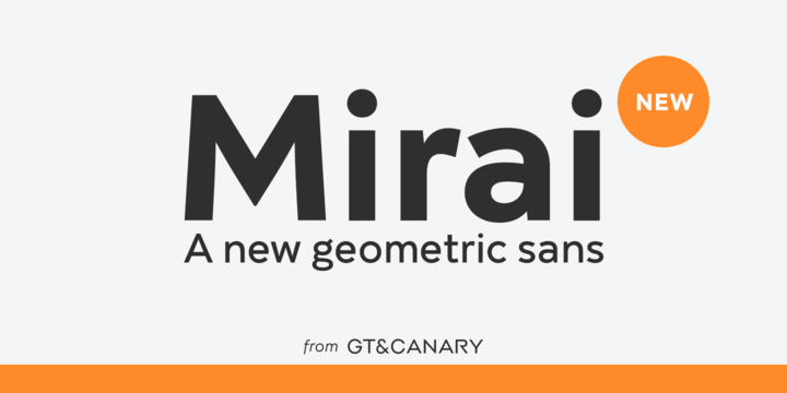 Mirai Font Family插图