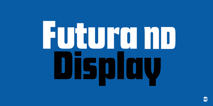 Futura ND Display Font插图2