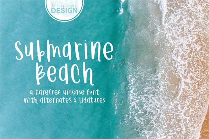 Submarine Beach font插图