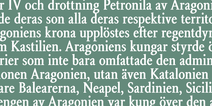 Aragon Condensed Font Family插图3