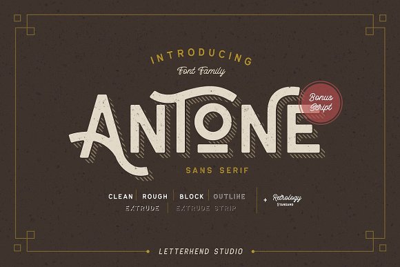 Antone Family – 7 FONTS插图
