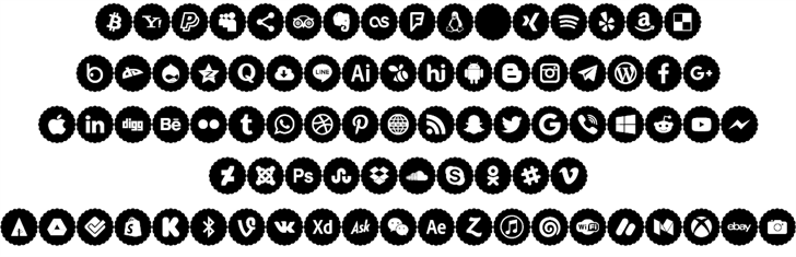 Icons Font Color 2019 font插图1